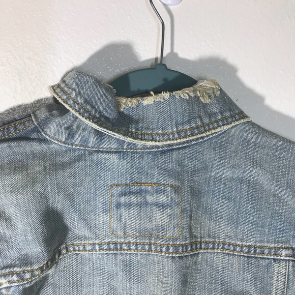 Levi's Jeans Button Front Crop Denim Jacket - Picture 7 of 10